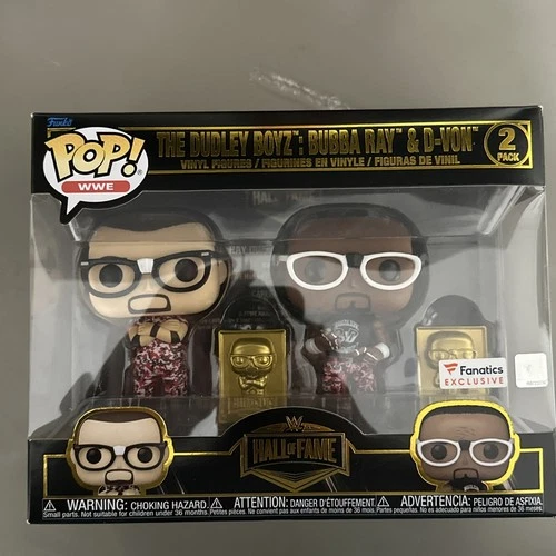 WWE HOF FUNKO POP!  The Dudley Boyz: Bubba Ray And D-Von 2 Pack Exclusuve