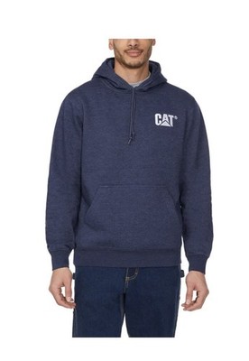 CAT Caterpillar Men Hooded Heavy Construction Equipment Hoodie Sweatshirt  Sz S