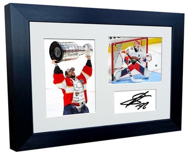A4 12x8 Florida Panthers Sergei Bobrovsky NHL Autogramm signed Bilderrahmen Reise