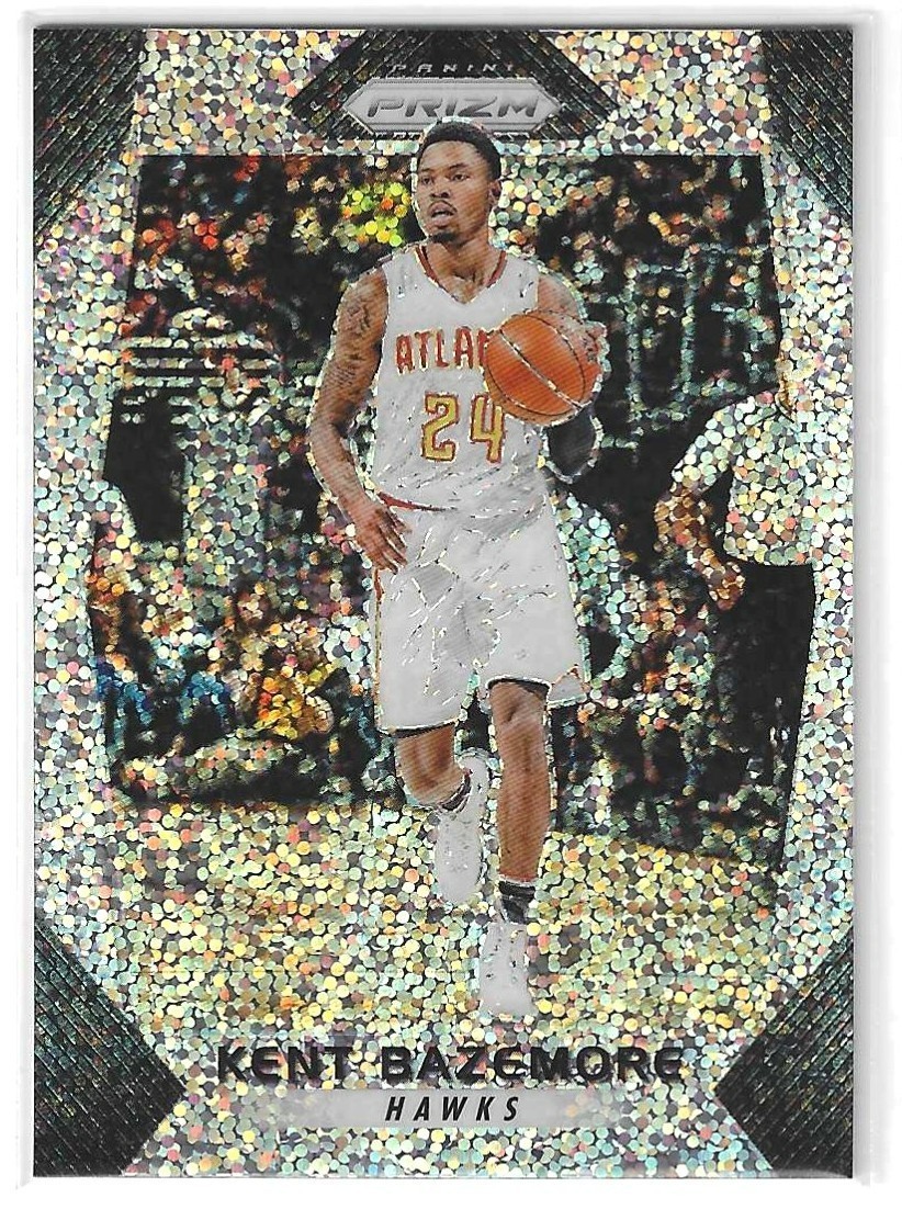 KENT BAZEMORE 2017-18 PANINI PRIZM WHITE SPARKLE PRIZM ATLANTA HAWKS