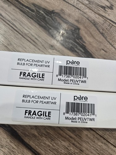 Pure Enrichment Replacement UV Bulb For PEAIRTWR - Pack Of 2 NIB - Picture 2 of 3