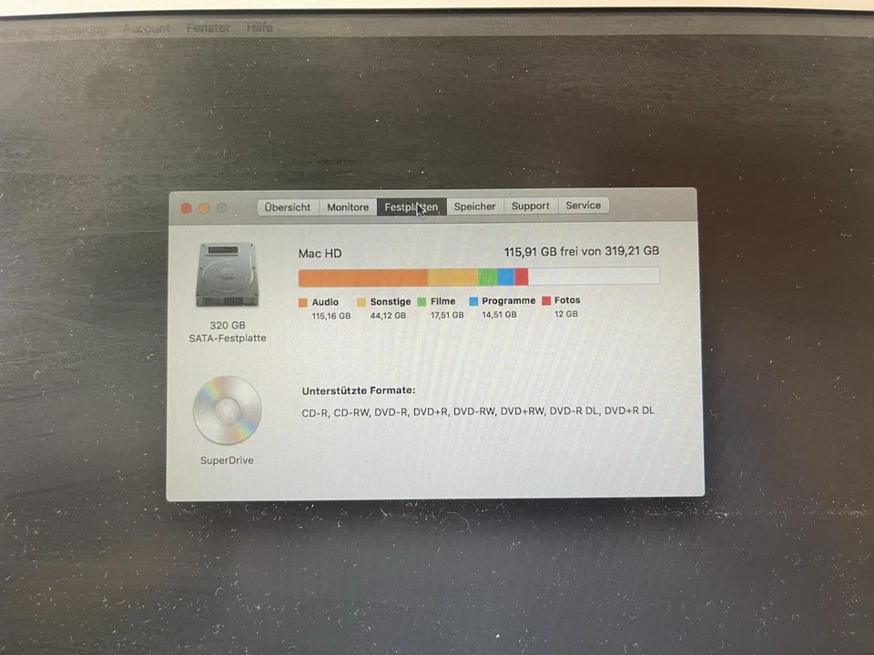 Apple MacBook Pro 17Zoll 2,4 GHz silber für Bastler - Bild 3 von 4