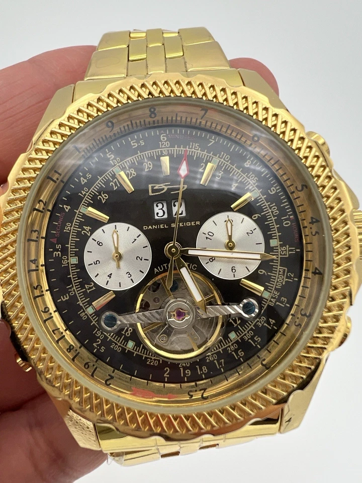 Reloj Automático Daniel Steiger Enduro Estilo Tourbillon, Reloj Cinético Hombre Foto 2 de 4