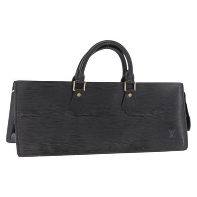 LOUIS VUITTON Epi Sac Triangle Hand Bag Black M52092 LV Auth 168130