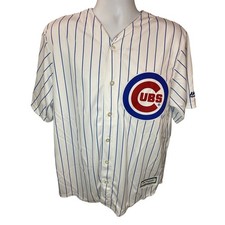 Majestic coal base baseball jersey Chicago Cubs #5 Seavey white size large