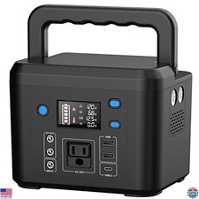 200W Portable Power Station 120Wh 33000mAh Solar Generator with AC Outlet