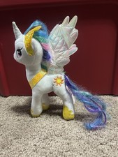TY My Little Pony Princess Celestia Sparkle Beanie Babies 9" Rare  