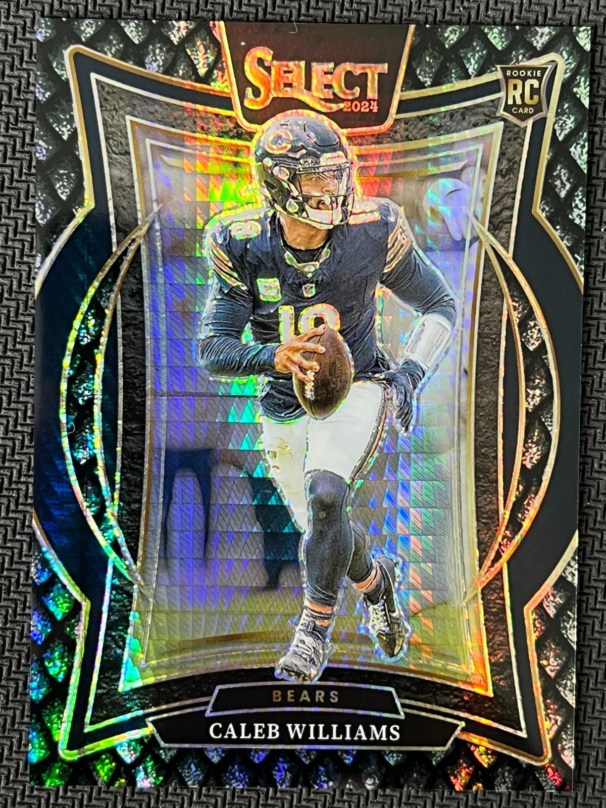 2024 Select Concourse Black Dragon Scale #25 Caleb Williams RC Rookie 1/1 Bears