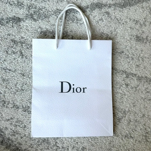 Petit sac shopping cadeau blanc Dior