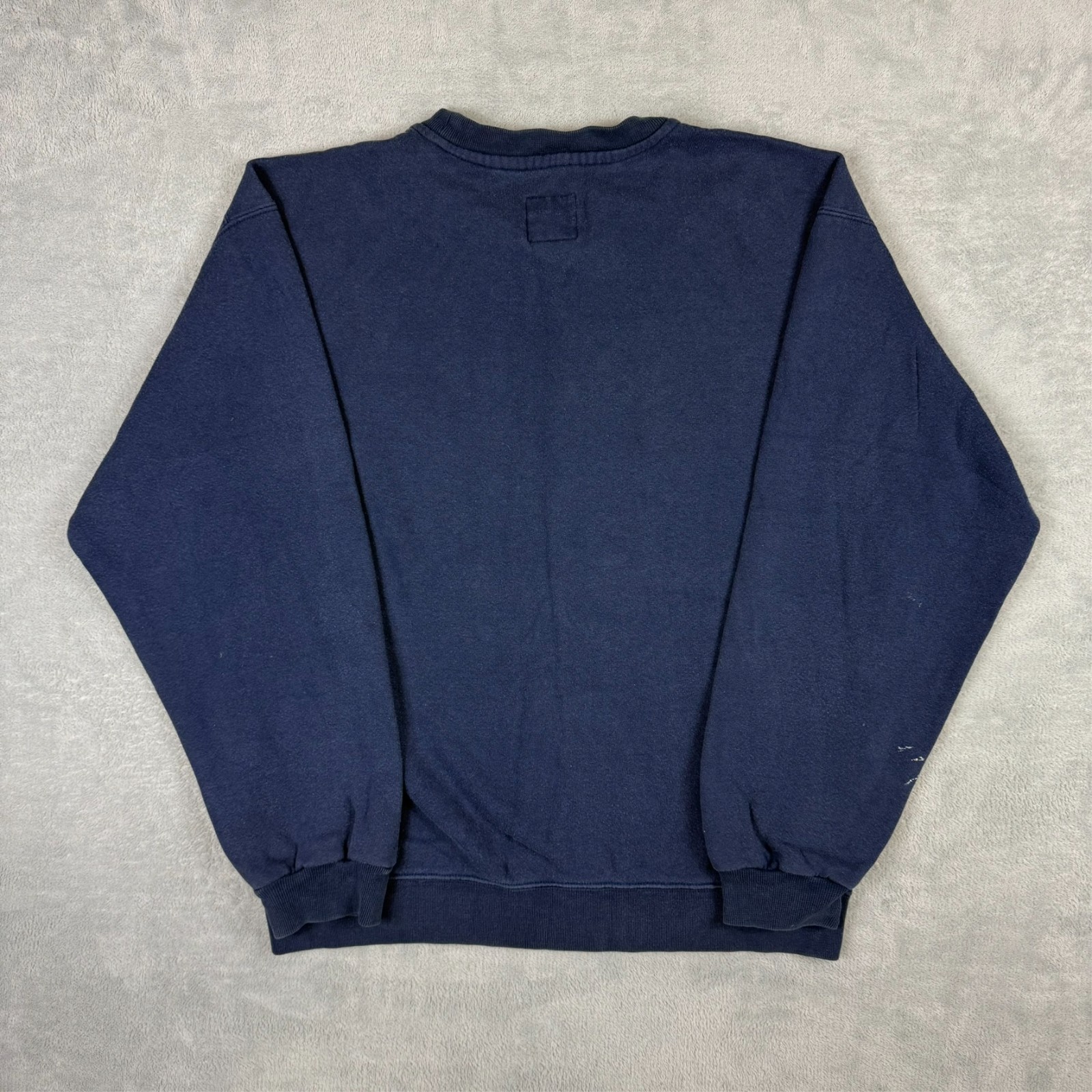 Vintage Nike 1990's Navy Red Spellout Heavyweight Oversized Small Sweatshirt image 8