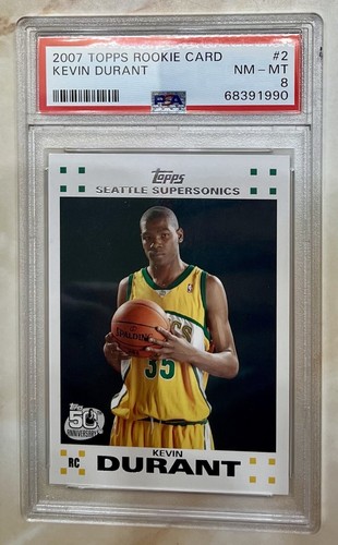 PSA 10 Gem Mint Basketball Card 2007-08 Topps Kevin Durant Rookie