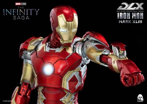Infinity Saga Figura 1/12 DLX Iron Man Mark 43 16 cm THREEZERO 3Z0247 - Imagen 7 de 19