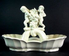 grosse  Aufsatzschale - Traubenträger - Karlsruher Majolika 1922 - Schlesinger