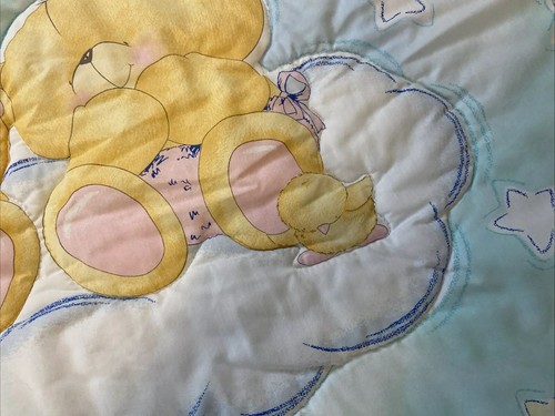 Vtg FOREVER FRIENDS The Andrew Brownsword Collection Baby Crib Blanket Quilt - Picture 3 of 7