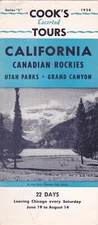 1954 Cook's Escorted Tours of California & The West Brochure