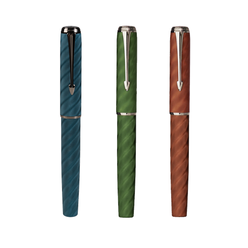 Hongdian A9 Fountain Pen Large #8 Fine Nib Ebonite Feed Moire Pattern Unique Pen - Picture 12 of 24