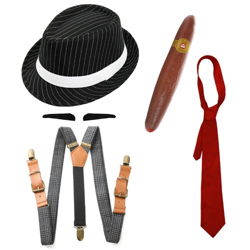 ADULTS WORMWOOD EVIL DAD BOOK WEEK TEACHER FANCY DRESS COSTUME SET ACCESSORIES - Picture 1 of 7
