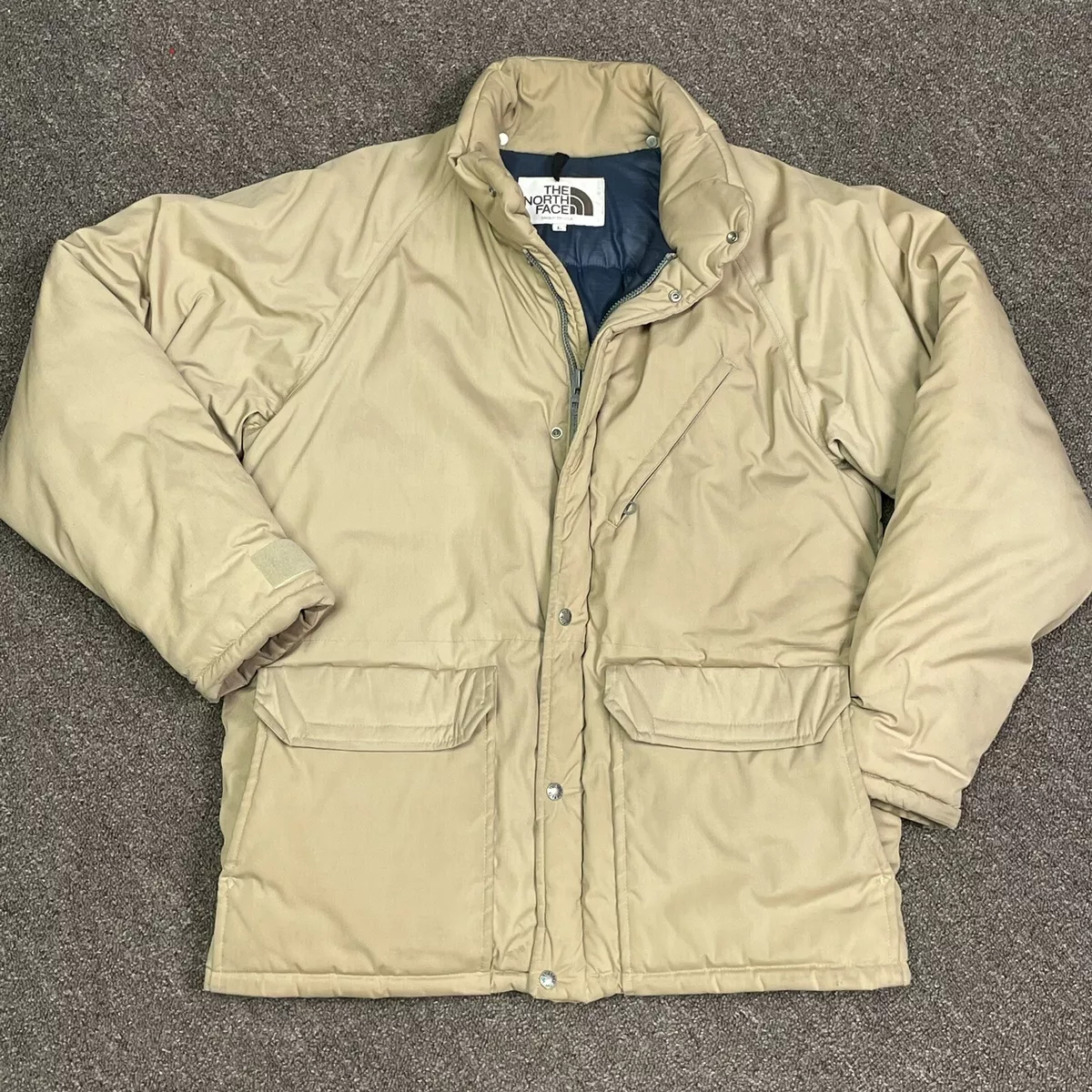 Vintage North Face Brown Label Jacket Mountain Down Coat Size Large TNF 70s 80s