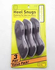 3-Pack ProFOOT Heel Snuggs Extra Padded Heel Grips For NARROW HEELS Value Pak