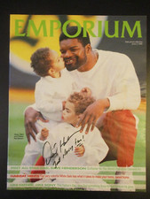 DAVE HENDERSON OAKLAND A'S ATHLETICS 1990 CHAMPIONS SIGNED AUTOGRAPHED MAGAZINE