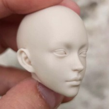 1/6 Female Head Sculpt Carving Big Eyes Asia Star Unpanited Anime FigureToys