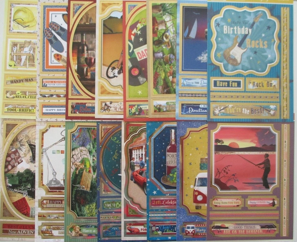 Hunkydory Something for Him - Men - Male theme - A5 Topper Sheet - choice