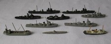 Konvolut 10 Modellschiffe u.a. Wiking Modelle Torpedoboote um 1940 (152414)