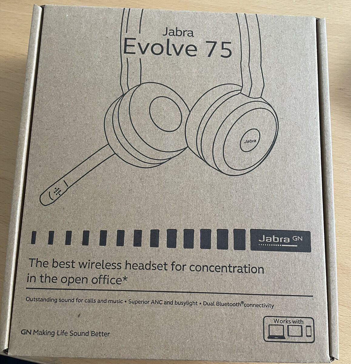 Jabra Evolve 75 MS Microsoft Stereo Bluetooth Headset No Stand 7599-832-109 NEW 706487017615 | eBay Jabra Evolve 75 MS Microsoft Stereo Bluetooth Headset No Stand 7599-832-109 NEW 706487017615 | eBay