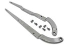 <!--F#f_0-->1968-1974 C3 CORVETTE SEAT BACK - SIDE CHROME HINGE with attaching screws #41989<!--F/-->