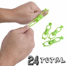  24 3.5" STRETCHY FLYING FROG SLINGSHOT - Party Filler Favor Vending Toy 2 dz 