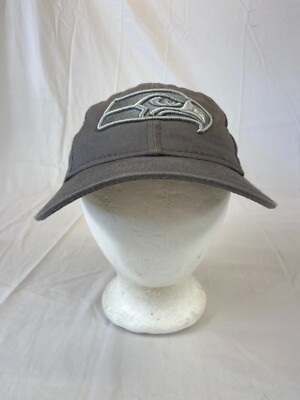 Seattle Seahawks Gray Baseball Cap Buckleback Hat NFL Casual