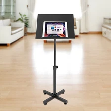 Podium Lectern Presentation Height Adjustable Laptop Table Stand Tilting Desktop