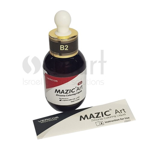 LOTX2 Dental no sinterizado tono circonio color líquido 30 ml MazicArt Vericom B2 - Imagen 2 de 3