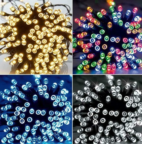 100 200 500 LED Solar String Fairy Lights Outdoor Garden Party Xmas Wedding Lamp - Bild 2 von 17