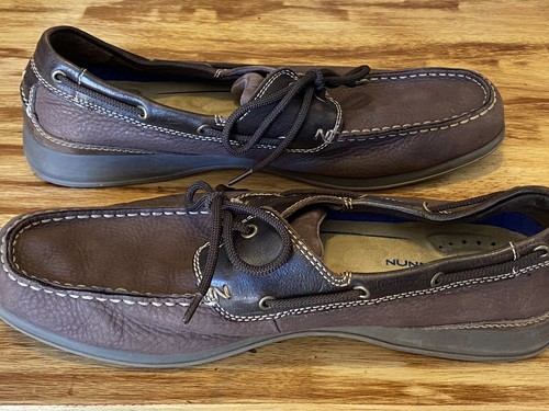 Nunn Bush Mens Boat Shoes Brown Lace Up 