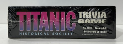New Trivia Titanic Vintage 1998 Historical Society Talicor Board Game Sealed - Picture 3 of 6