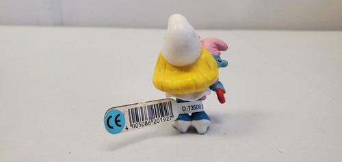 Schleich Smurfs Smurfette with Baby Smurf Worlds Best Mom PVC Figure Vintage - Picture 3 of 4