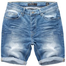 Herren Jeansshorts Bermuda M&auml;nner Kurze Hose Regular Fit 7981
