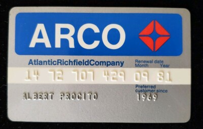 arco atlantic richfield company credit card exp 1981 ♡free shipping♡cc196 ebay arco atlantic richfield company