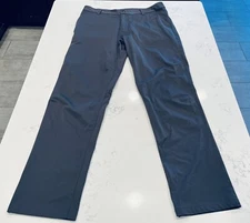 Rhone Pants Gray Commuter Lightweight Chino Casual Pockets Flat Mens 35 (36)