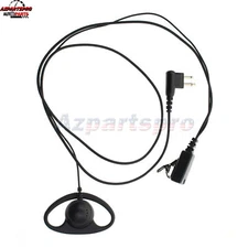 Mic EarPiece Headset Earphone for Motorola Two Way Radio w/ dual pin 5/16" plug