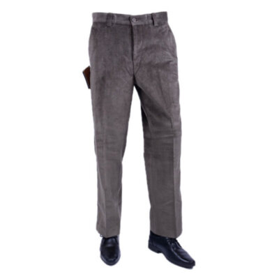 Mens Trousers Corduroy FARAH CLASSIC 813270-GP Regular Fit Olive Casual Pants