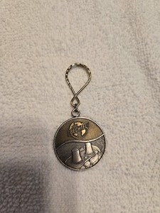 Bechtel Safety Recognition Award Medal Keychain 1981 Vintage