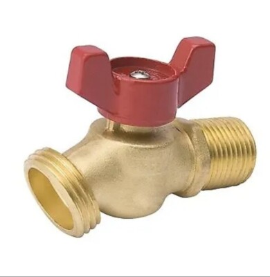  B & K QuarterMaster No-Kink Hose Bibb, 1/2 In MPT Inlet 3/4 In Male Hose Thread