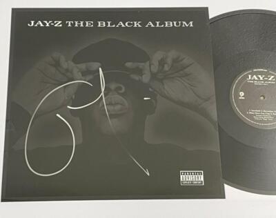 JAY-Z SIGNED BLACK ALBUM VINYL LP AUTHENTIC AUTOGRAPH BECKETT LOA