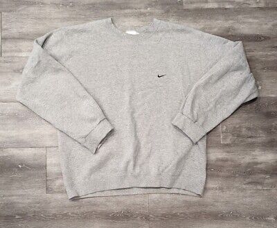 vintage 90s Nike Crewneck white tag Sweatshirt grey vintage 90s Nike Crewneck white tag Sweatshirt grey