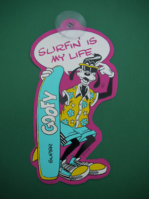 Goofy Surfin is my life Bild mit Saugnapf Fun Sticker Disney Vintage Surfen