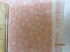 2yds 44 " wide vintage peach floral calico quilting cotton fabric Cranston