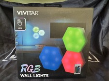 NEW Vivitar RGB Wall Lights Touch Sensor Change colors w/remote FREE SHIPPING