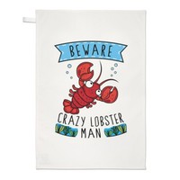 Beware VerrüCkte Lobster Mann Geschirrtuch SpüLlappen - Lustig Tiere
